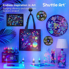 Shuttle Art Glow in the Dark Paint, 26 Colors 3D Fabric Paint - Image 6