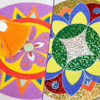 Foil Fun & Sand Art Kit for Kids, 2 in 1 Mandala Foil Arts and Sand Painting - Image 5
