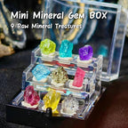 9 Rare Natural Gemstone Collection Gift Box-Peridot, Apatite & 7 Exquisite - Image 3