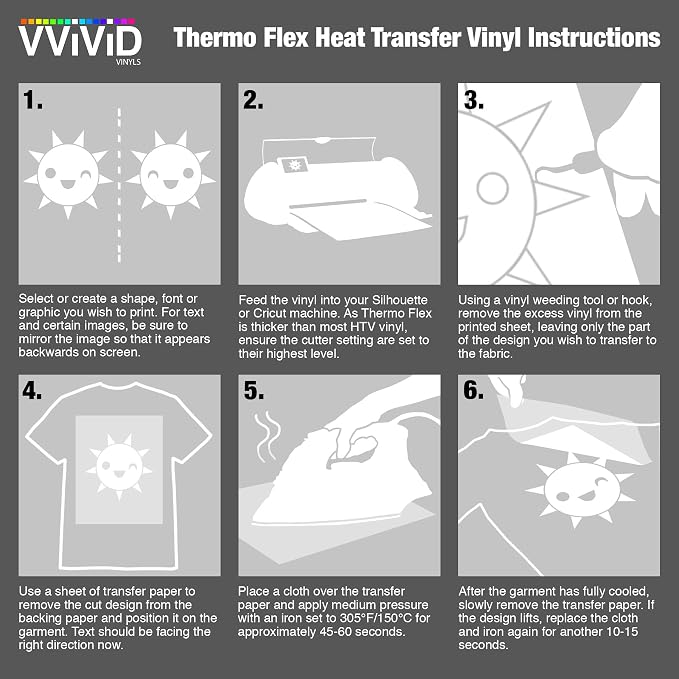 VViViD Silver Metallic Heavy-Duty Iron-on Heat Transfer Vinyl Film - Image 4