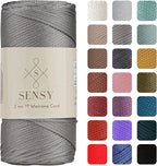 Sensy Premium 2mm 251 Yards Polyester Rope 100% Polypropylene Cord Macrame Cord by SSENSY