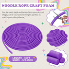 Frienda 5/8 Inch x 40 Ft Light Purple Foam Noodles - Image 2