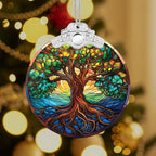 Christmas Ornaments 2025 Faux Stained Glass Effect, Christmas Tree Ornaments - Image 7