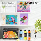Shuttle Art Acrylic Paint, 15 Colors Acrylic Paint Large Bottle Set, 473ml/16oz - Image 7