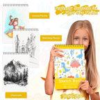 Sketch Book 8.5×11 inch, Spiral Bound Sketch Pad 50 Sheets, Acid-Free Sketchbook - Image 6