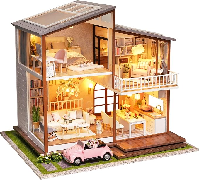 Spilay DIY Miniature House Kit for Adults, Miniature Dollhouse Kit | by SpilayDIYDollhouseMiniature