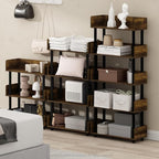 Furinno TURN-N-TUBE 5-Tier Display Shelf, Storage Shelves, Book Shelf, Open - Image 5