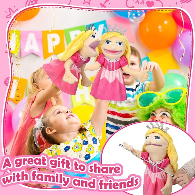 Soulchen 16 Inch Pink Hand Puppets - Image 4