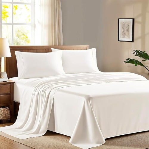 100% Egyptian Cotton King Size Sheet Set by AshtonSheets