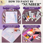 Nezyo 12 Sets Paint by Numbers Kit - Image 5