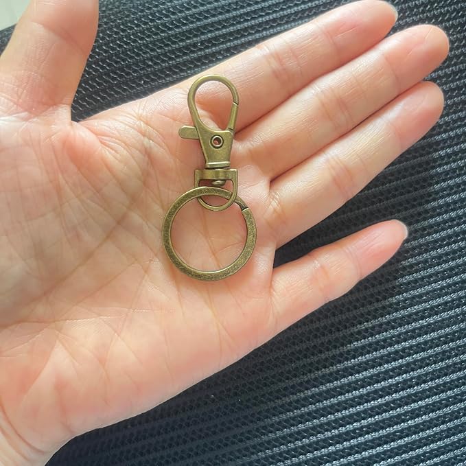 100 Pcs Keychain Hooks with Key Rings, Keychain Clip Hooks with Rings - Image 3