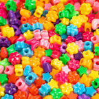 800PCS Pony Beads, Kandi Beads for Bracelets Making Kit, Hair Braids Crafts - Image 3