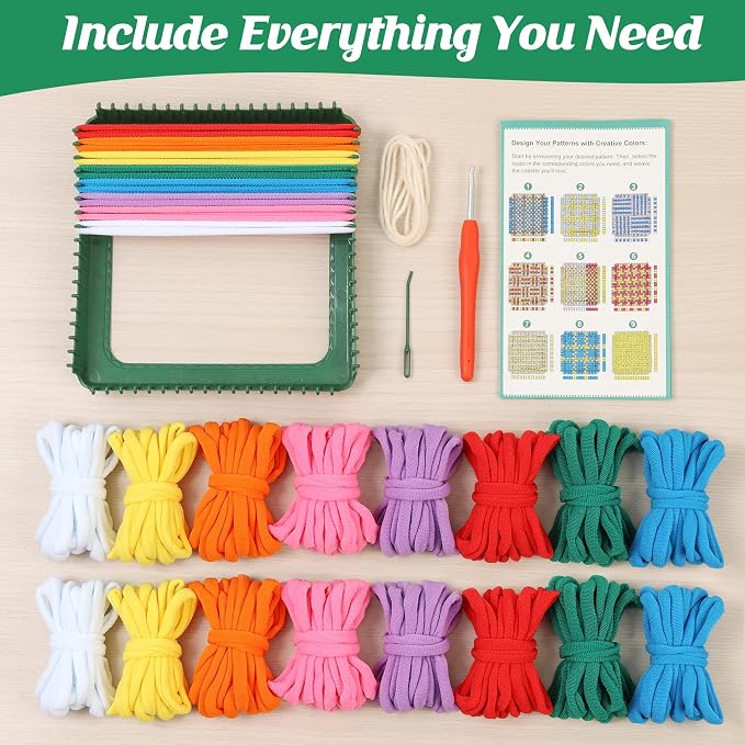 IQKidz Weaving Loom Kit for Girls Ages 8-12, DIY Arts and Crafts for Kids and - Image 7