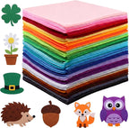 Reginary 120 Pcs 6 x 6 Inch, 2mm Thick Felt Sheets Bulk by Reginary