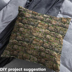 Feelyou Nature Upholstery Fabric by The Yard, Stones Moss Outdoor Fabric by The - Image 4