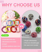 120PCS FIVEIZERO Light Brown Rhinestone Beads - Image 4