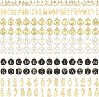 SANNIX 156Pcs Letter Charms for Jewelry Making, A-Z Capital Alphabet Charms by SANNIX
