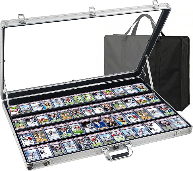 Card Display Case Aluminum Trade Show Display Case Large Portable Trading by Unknown