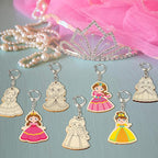 RattanView 24 Pcs Princess Craft Color Your Own Keychains DIY Craft Wooden - Image 7