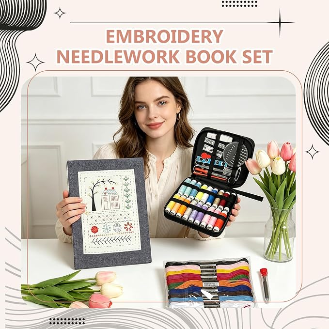 EVOCKAY 2026 Embroidery Stitch Book Kit - Image 5