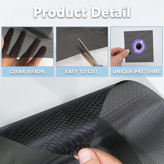 Fursuit Eye Mesh, Printable PVC Plastic Eye Mesh Sheet - Image 3