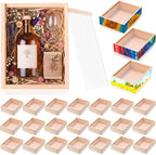 Thyle 24 Pcs Unfinished Wood Display Boxes by Thyle
