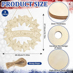 Large 12" Wooden 4th of July Crafts Star Ornaments to Paint, DIY Blank - Image 2