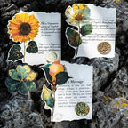 60PCS Botanical PET Stickers Set – Waterproof Flower and Butterfly Designs - Image 7
