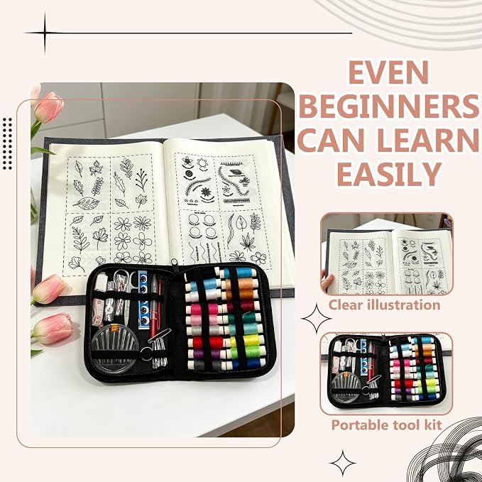 EVOCKAY 2026 Embroidery Stitch Book Kit - Image 6