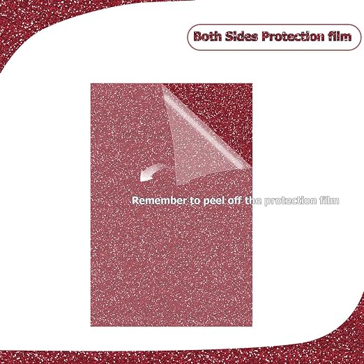2 Pack 8'' x 12'' Glitter Red Acrylic Sheet, 3mm Thick Acrylic Plexiglass Boards - Image 3