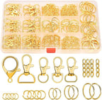 PAXCOO 300PCS Keychain Making Kit, Keychain Craft Supplies Including Key Chain by PAXCOO