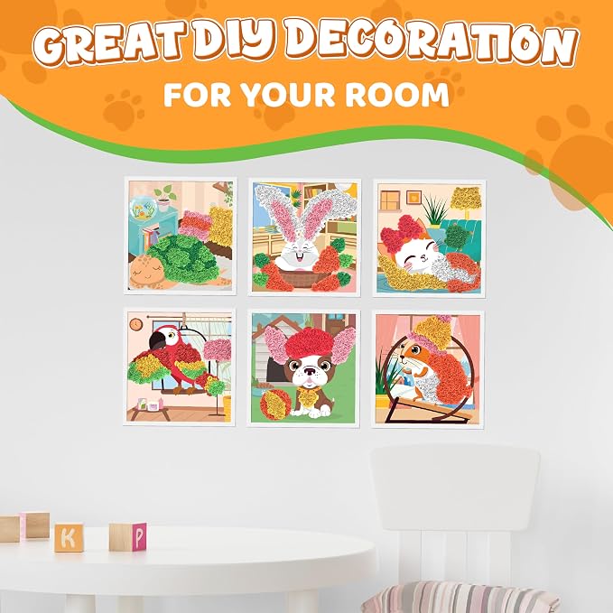 jackinthebox Poke Poke Art – Pets Theme, Mess-Free Fabric Art and Craft - Image 8