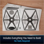 4D Build, Star Wars Imperial Tie Fighter 3D Model Kit, Star Wars Collectibles & - Image 3