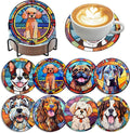 Zythron 8 Pack Dog Diamond Art Coasters, Diamond Painting Coasters Kits | Dog by Zythron