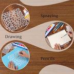 16 Pcs Stencils for Painting, Geometric Painting Stencils, Reusable Layering - Image 3