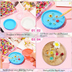 420Pcs Dried Flower for Crafts, Mini Dried Flowers for Resin, Tiny Natural Real - Image 4