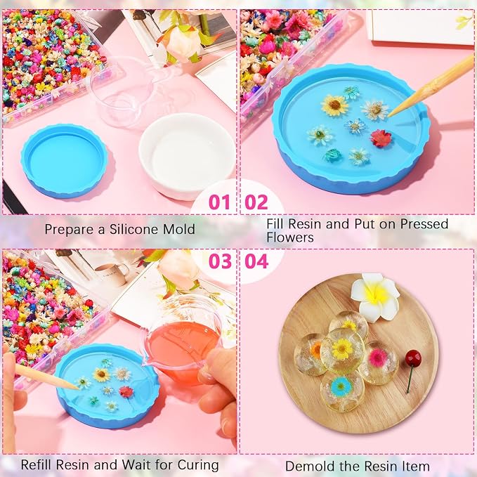 300 PCS Small Dried Flowers for Crafts - Image 7
