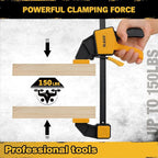8-Piece Bar Clamps for Woodworking - Image 8
