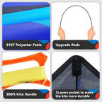 Delta Kite Set for Kids and Adults, Extremely Easy to Launch for Beginners - Image 3
