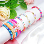 Friendship Bracelets for Girls, 10-Piece Cute Preppy Beaded Bracelet Set for - Image 2