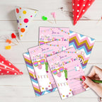 Llama Birthday Invitations, 25 Double-Sided A Whole Llama Fun Alpaca Party - Image 3