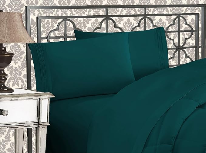 Elegant Comfort Luxurious 1500 Premium Hotel Quality Microfiber Three Line by ELEGANTCOMFORT