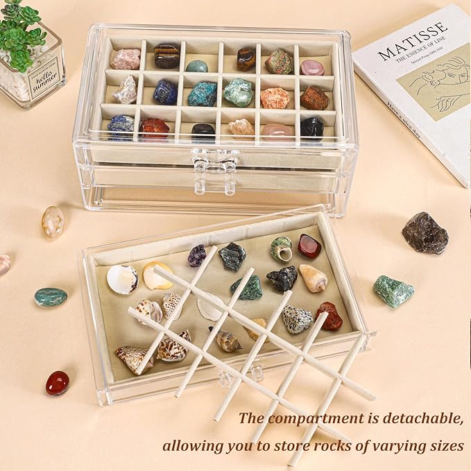 CLUQMEIK Acrylic Rock Collection Display Case - Image 5