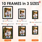 FIXSMITH 10 Pack Picture Frames Collage Wall Decor - Image 2