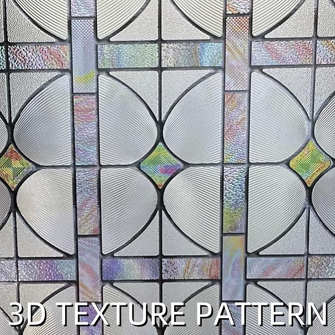 3D Stained Glass Window Film, Decorative Window Privacy Film - Image 2