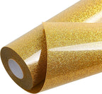 TORC Gold Glitter HTV Heat Transfer Vinyl Roll 12 inch x 20 ft Sparkly Iron on by TORC