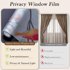 Coavas Stained Glass Window Film, Decorative Frosted Glass Window Privacy Film - Image 8