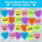 90 Pieces Heart Cutouts Paper Hearts Heart Shape Cards 5.5 Inches Large - Image 3