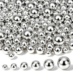 2000PCS Pearls for Crafting, Sliver No Hole Beads for Centerpieces Vases by Unknown