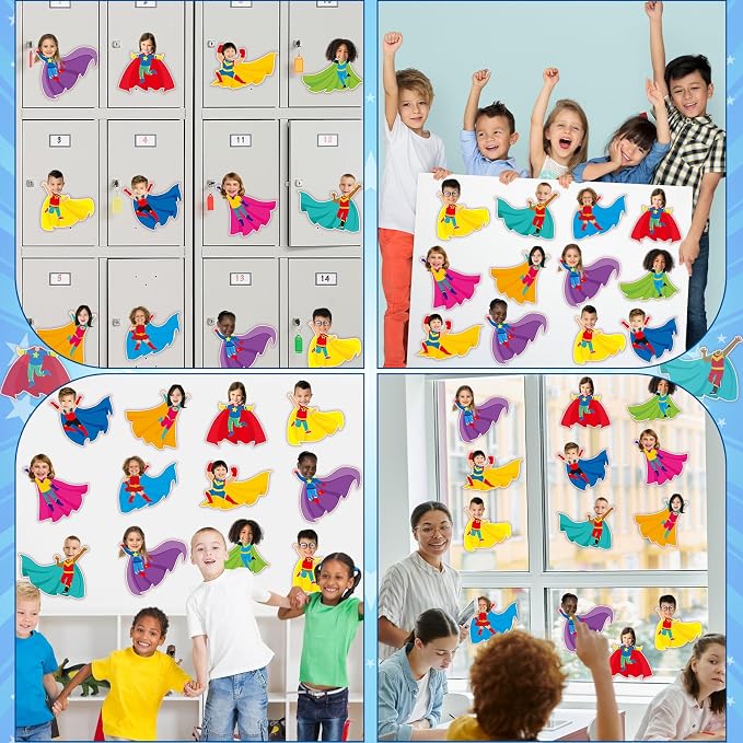 gisgfim 80Pcs Super Theme Hero Cutouts Back to School Decorations Bulletin - Image 6